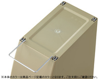 東谷 スリムコンテナ 20L ベージュ W20.3×D38.3×H43 LFS-847BE ゴミ箱 ダストボックス キャスター付 ペダル付 メーカー直送 送料無料_画像4