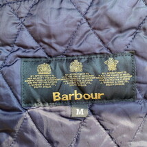 キッズ 英国製 Barbour バブアー フード着脱可能 キルティングジャケット キッズ表記M ボーイズ150相当_画像7