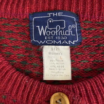 80年代 Woolrich ウールリッチ ウールニットカーディガン レディースL_画像5