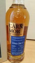 CARN MOR scotch whisky CLYNELISH DISTILLERY 28 years 1993 BOURBON BARREL highland クライヌリッシュ 93 700ml 未開栓 箱付 カーンモア_画像3