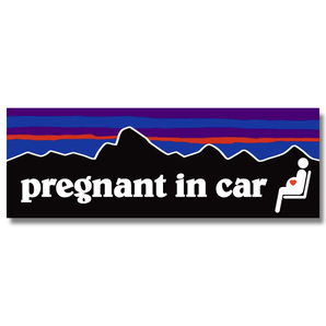 P【pregnant in car/プレグナント】妊婦マークマグネットステッカー