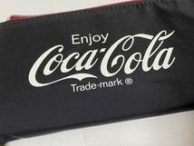 Coca-Cola コカ・コーラ ロングウォレット ブラック ナイロン系素材 展示未使用品_画像2
