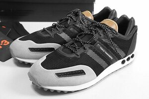 未使用 Y-3 ◆TOKIO TRAINER スニーカー ブラック×グレー 30.5cm (付属品あり) レザー メッシュ M25718 アディダス ヨウジヤマモト ◆E3