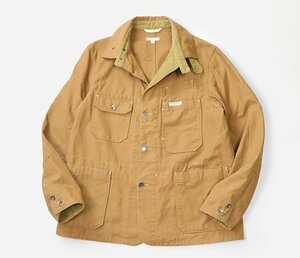 ENGINEERED GARMENTS ◆ダック地 カバーオール ジャケット サイズL ブラウン コート エンジニアードガーメンツ ◆YX13