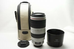 【アルプスカメラ】美品 Canon キヤノン EF 100-400mm F4.5-5.6L IS II USM ズームレンズ フ—ド付 221210s