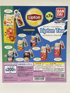 リプトンティー ミニチュアチャーム2　台紙　Lipton Tea