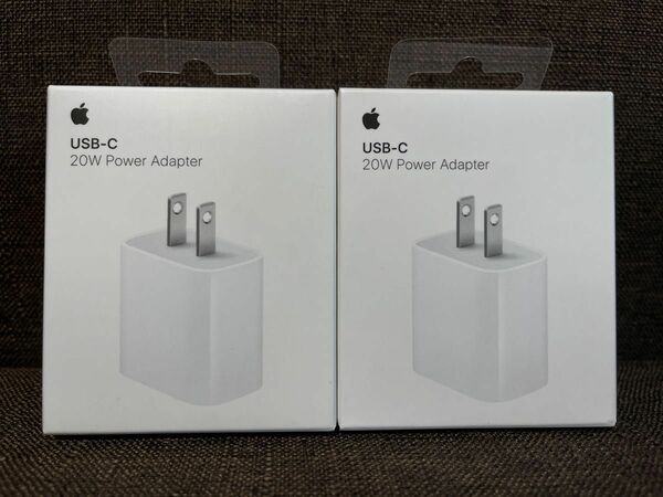2個セット　20W USB-C 電源アダプタ Apple純正 新品未使用未開封