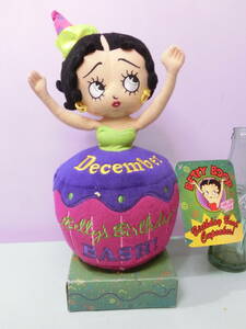 ベティ・ブープ Betty Boop◆ビンテージ ぬいぐるみ 人形 ベティちゃん 33㎝◆Vintage Stuffed Toy Plush カップケーキ マリリンモンロー