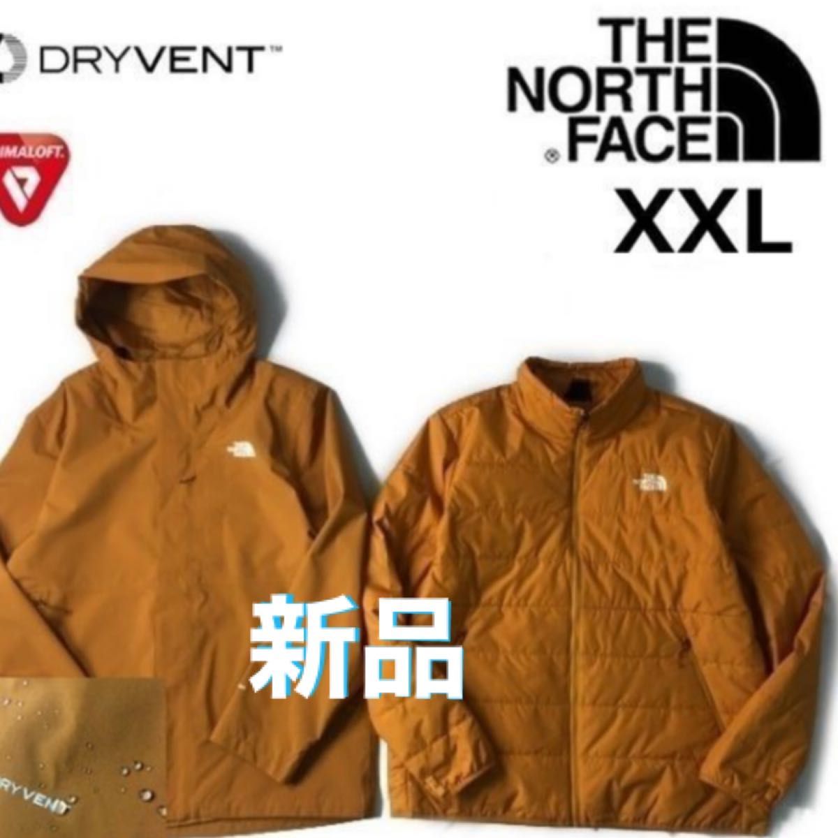 新品 ノースフェイス マウンテンパーカー ブラック DRYVENR メンズM