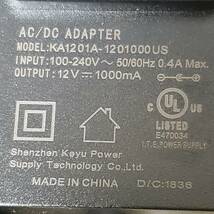 未使用品 ACアダプター AC100V～DC12V1000mA 差込部分5.5ｍｍ_画像5