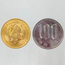 オランダ 10グルデン 金貨 ウィルヘルミナ女王 1933年 21.6金 6.7g コイン イエローゴールド コレクション Gold 美品_画像4