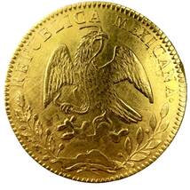 メキシコ 8エスクード金貨 イーグル 金位875 1854年 27g イエローゴールド コイン GOLD コレクション 美品_画像2