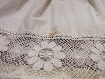 ビンテージ70's●GUNNE SAX by Jessicaフラワーレース長袖ワンピース生成りsize 11●221220c1-w-lsdrs 1970sウェディングドレス_画像7