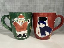 ★未使用新品★Gibson Festive MUG ギブソン クリスマス マグ 2個セット★ 特大マグカップ 800ml_画像2