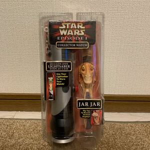 スターウォーズ Star Wars Episode 1 JAR JAR BINKS Collector Watch Light Saber Display 腕時計 コレクション