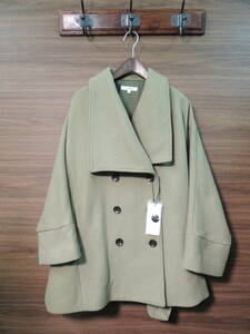 ◆ 新品 21AW マウジー MOUSSY BIG COLLAR PONCHO COAT ポンチョ コート 1サイズ