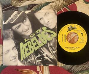 Los Rebeldes Promo 7inch Mas Alla Del Bien Y El Mal.. 1989 Spanish Rockabilly ロカビリー