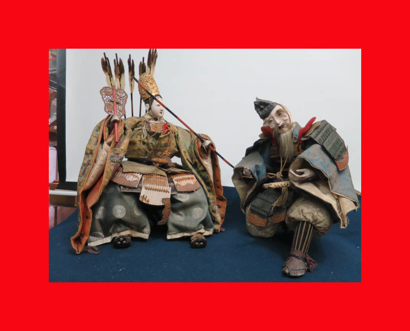 : [Museo de Muñecas] Muñecas grandes Empress Jingu F-435 May, muñecas guerreras, decoraciones generales. Maki-e 5, estación, Eventos anuales, Día del Niño, muñecas de mayo