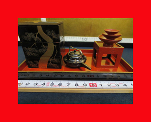 :[ old capital ...][0622. sake set ] old . tool. lacqering. small articles. large name . tool 