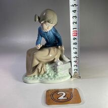 リヤドロ LLADRO ナオ 少女 鳥 白鳩 置物 フィギュリン 陶器 陶器人形 西洋美術 インテリア 平和_画像9