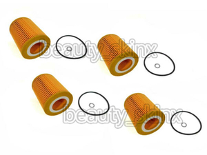 BMW E36 E38 E39 E46 E53 E60 E61 E65 E66 E83 E85 X3 X5 Z3 Z4 oil filter / oil element 4 piece set O-ring attaching 11427512300 new goods 