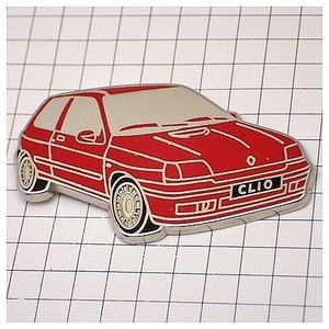  pin badge * Renault car clio red * France limitation pin z* rare . Vintage thing pin bachi