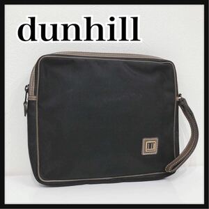 *dunhill* Dunhill second bag clutch bag black nylon simple strap men's man gentleman free shipping 