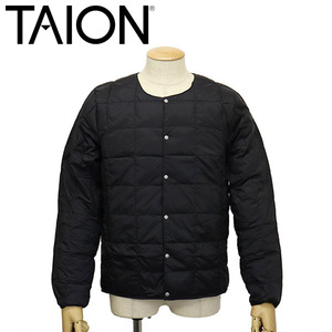 TAION (タイオン) 104 CREW NECK BUTTON DOWN JKT ボタンダウンジャケット TA004 BLACK M