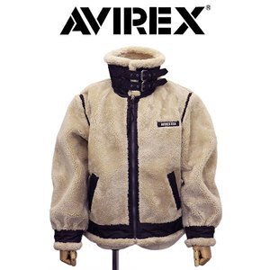 AVIREX (アヴィレックス) 2252043 6122179 RETORO BOA B-3 レトロ ボア ジャケット 51(40)BEIGE XXL