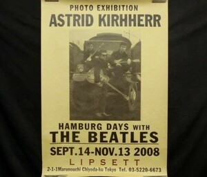 ◆ビートルズ 2008年 hamburg days with the beatles ポスター 画鋲穴無 ザ・ビートルズ◆検）ジョン・レノン ポール・マッカートニー