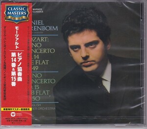 ★CD モーツァルト:ピアノ協奏曲第14番.第15番 *ダニエル・バレンボイム(Daniel Barenboim)/1968年録音