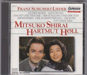 *CD Schubert колодка ремень Ausgewahlte Lieder nach Verschiedenen Dichtern *Mitsuko Shirai белый . свет .. Hal Tom -to* ад / запад . запись 