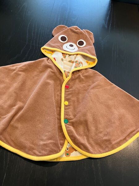 ミキハウス ポンチョ リバーシブル