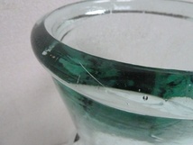 (☆BM)☆[SALE]イタリア製 グリーンがかった ガラス ボトル 花瓶 フラワーベース 高さ49㎝ 置物 オブジェ アンティーク レトロ 水差し_画像10