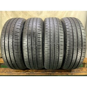 2019年製 9分山 ダンロップ ENASAVE EC204 185/65R14 86S 4本/札幌市手渡し可/中古オンロードタイヤ(夏タイヤ) F_69