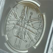 【MS68】 2011 イギリス ブリタニア 2ポンド 1オンス 銀貨 NGC アンティークコイン モダン_画像6