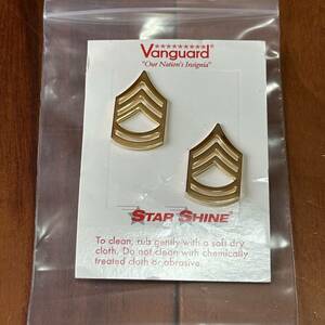 沖縄 米軍放出品 VANGUARD STAR SHINE PIN BADGE ピン バッジ オシャレ ファッション (管理番号CDE82)