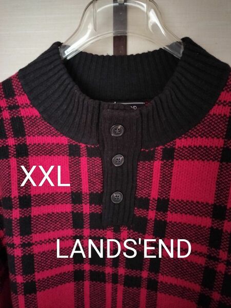 ランズエンドのジャガード編みセーター、2XL