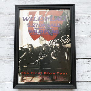 額装品◆WILD FLAG ワイルド・フラッグ /90年代/ポスター風広告/A4サイズ額入り/アートフレーム　YR17-1