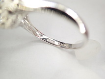 美品 Pt900 サファイア0.98ct ダイヤ計0.20ct デザイン リング 指輪_画像6