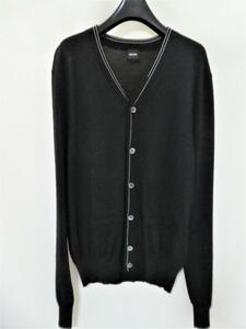 (430) Hugo Boss Cardigan Wool Black S Hugobos