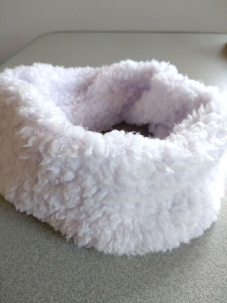 ネックウォーマー 紫 ハンドメイド
