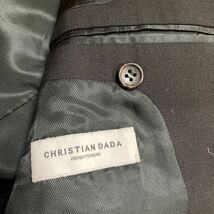 christian dada ready to wear クリスチャンダダ　日本製 wool ウール black 黒色 ジャケット　44 テーラージャケット_画像6