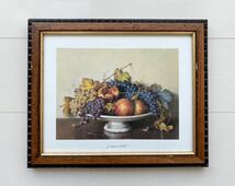 アートフレーム　木製額　フルーツ　果物　イタリア製　インテリア_画像1