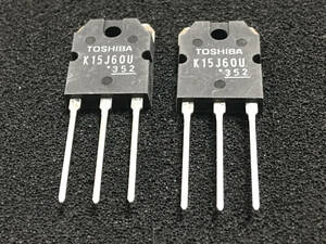 東芝　パワーMOSFET　TK15J60U　600V　15A　50個