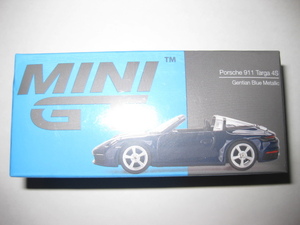 TrueScale Miniatures MINI GT 1/64 ポルシェ 911 タルガ 4S ゲンチアンブルーメタリック (右ハンドル) 完成品