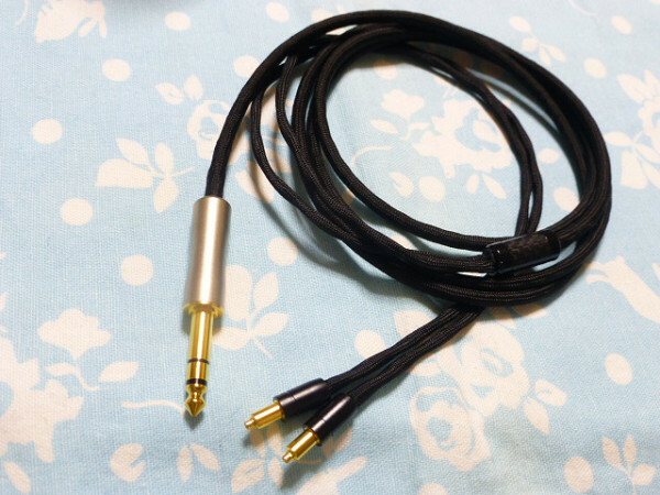 SHURE SRH1840 SRH1540 SRH1440 用 MOGAMI 2534 + 4N純銀撚り線 六芯 6.3mm標準プラグ 200cm 長め トープラ販売 (可 TA-ZH1ES TEAC UD505