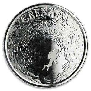 [ written guarantee * capsule with a self-starter ] 2019 year ( new goods )g Rena da[ diving *pala dice ] original silver 1 ounce silver coin 