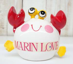  Showa Retro that time thing *FASHION ROOM YAN...*MARIN LOVE marine Rav character savings box * crab club crab san * retro pop 