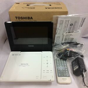 東芝 TOSHIBA REGZA 7インチ ポータブルDVDプレーヤー ホワイト SD-P77SW　2013年製　動作品　状態良　長時間再生　箱付属品完備